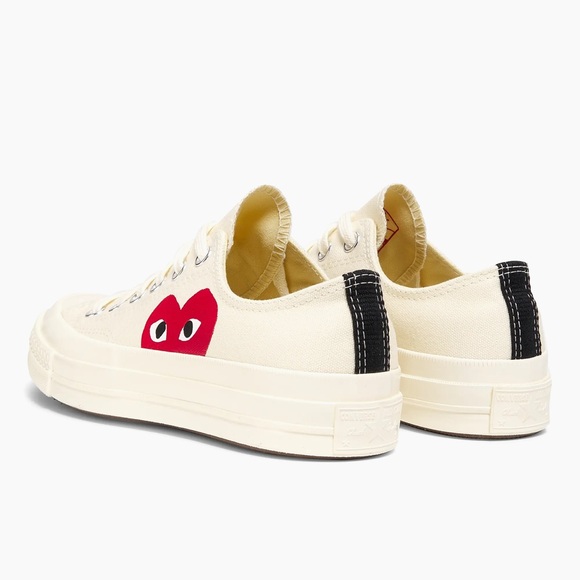 Comme des Garçons PLAY Converse Chuck Taylor All Star Peek-A-Boo Low-Top Sneaker - Picture 4 of 10